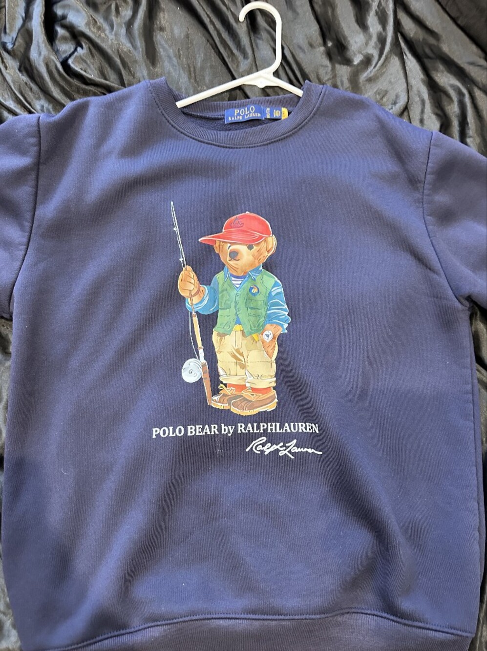 Polo by Ralph Lauren Navy Sweatshirt with Colorful Polo Bear Graphic